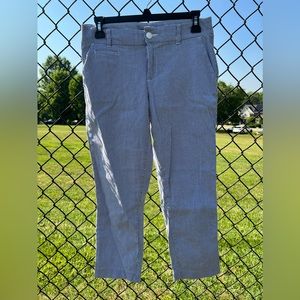 Tommy Hilfiger grey and white stripped pants size 4.
